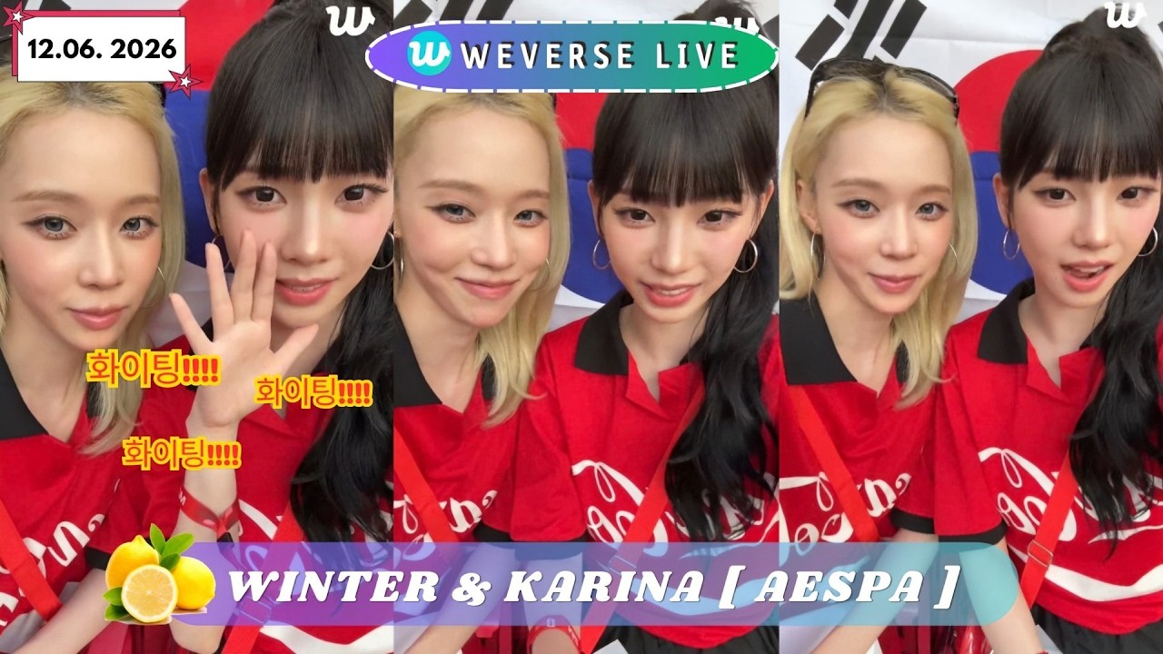🔴[ MULTISUB ] WINTER & KARINA AESPA WEVERSE LIVE | 🫶 (12.06.2026