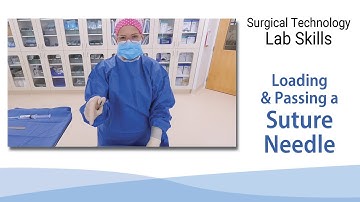 Het plaatsen en doorvoeren van een hechtnaald