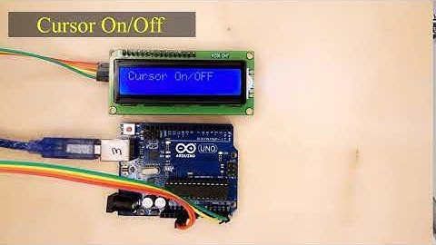 Arduino : I2C CLCD Cursor On/OFF Example