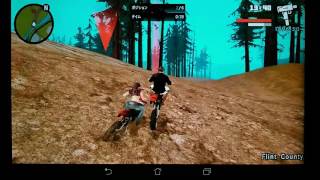 GTA SA　Androidスマホ、タブレット版　オフロードバイクレースに出場してみた screenshot 5