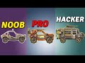 Noob vs pro vs hacker  earn to die 2 xprogame