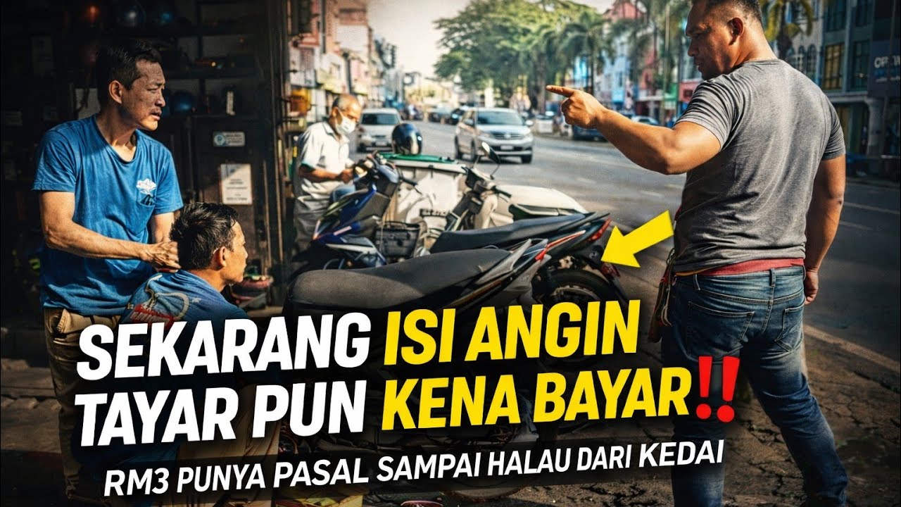 LELAKI BENGANG SOUND APEK BENGKEL DAKWA HALAU ANAKNYA ISI ANGIN TAYAR MOTOSIKAL🔴 KEJADIAN DI TEMIANG