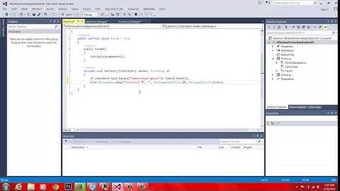 Microsoft Visual Studio 2013 Tutorial (Opening New Form)