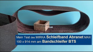 Mein aktuell bestes Schleifband 100 x 914 mm am Scheppach Band- und Tellerschleifer BTS 900