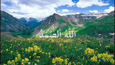 سورة الاخلاص للقارئ ناصر القطامي.wmv