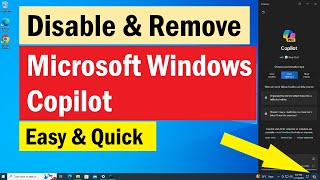 how to disable microsoft copilot button in windows | how to remove new copilot ai on windows 10