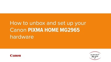 How to unbox and set up your Canon PIXMA HOME MG2965 hardware