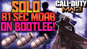 MW3: Fast Solo 81 Second MOAB on Bootleg! - (Call of Duty: Modern Warfare 3 Fast MOAB Gameplay)