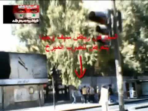 لحظة الاعتداء بالضرب على المعارض رياض سيف