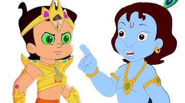 New look of chhota bheem little krishna angry drawing and coloring #drawing4kids 