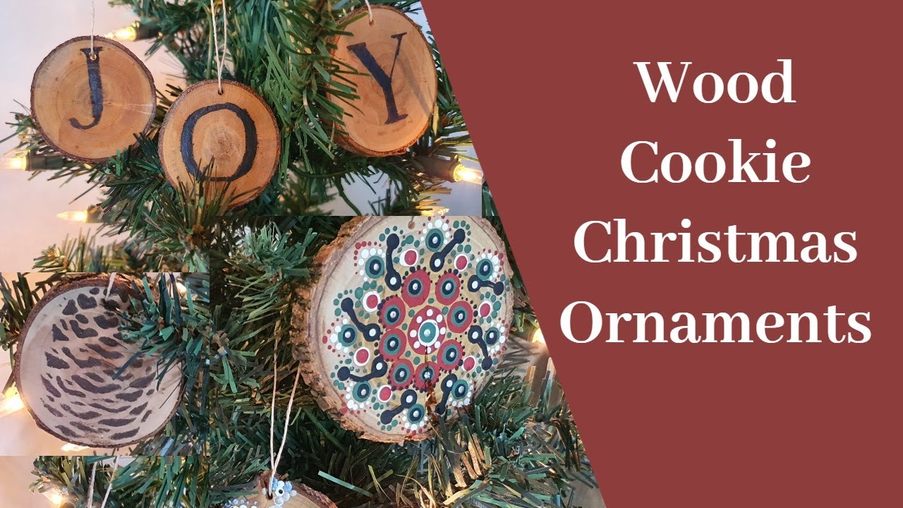 Wood Cookie Christmas Ornaments Three Ways - YouTube