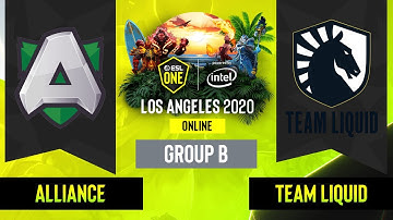 Dota2 - Alliance vs. Team Liquid - Game 1 - Group B - EU/CIS - ESL One Los Angeles