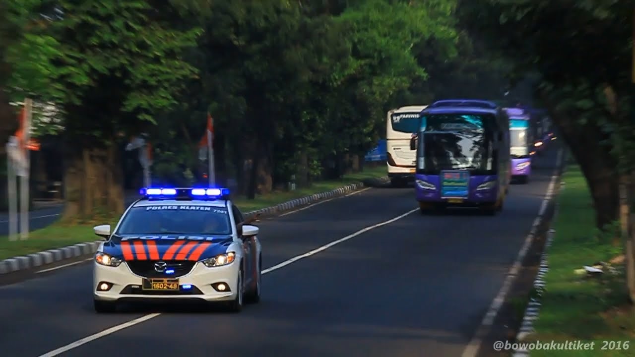  FULL  STROBO  Bus  Ramayana Dikawal Polisi YouTube
