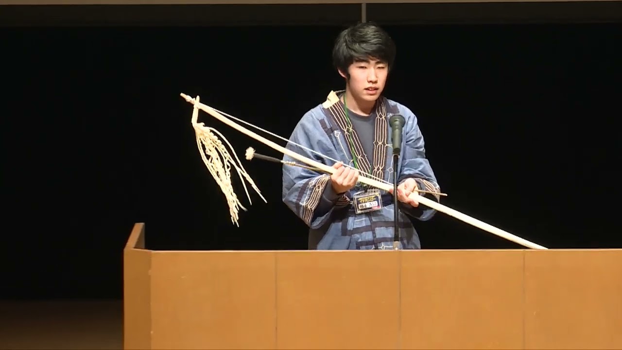 楠本直嗣 様 「ク リㇺセ」弓の踊り - YouTube
