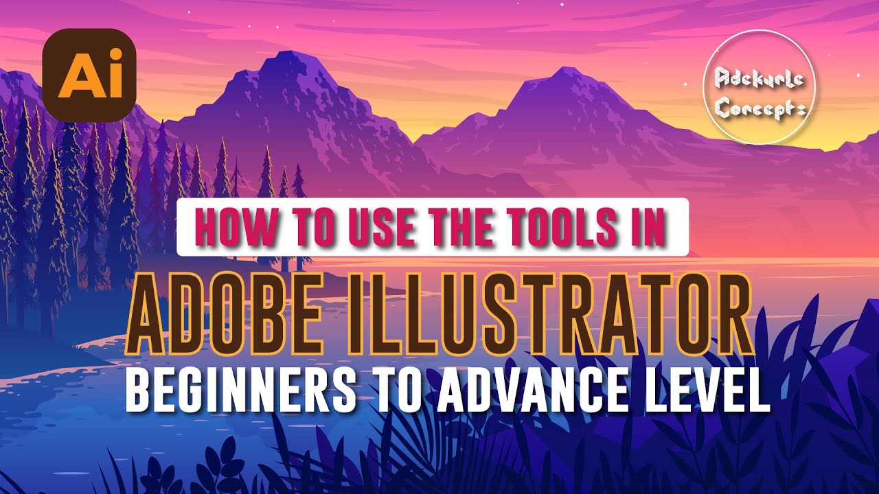 How To Use The Basic Tools in Adobe Illustrator | Part 2 - YouTube