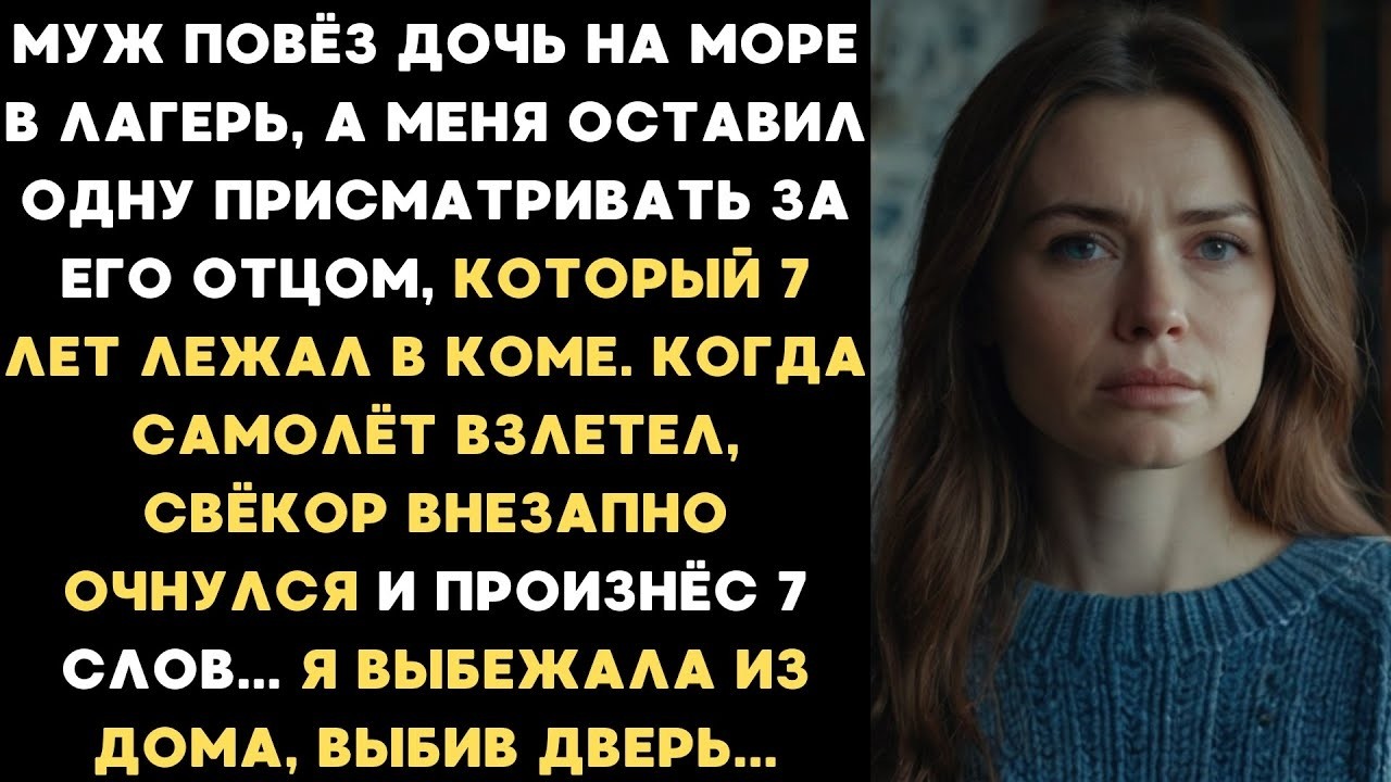 7 лет мой свёкр лежал в коме. Когда муж улетел на отдых, старик очнулся и произнес 7 слов