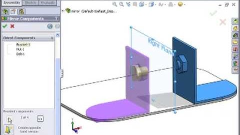 How to Create Mirrored Components in SOLIDWORKS