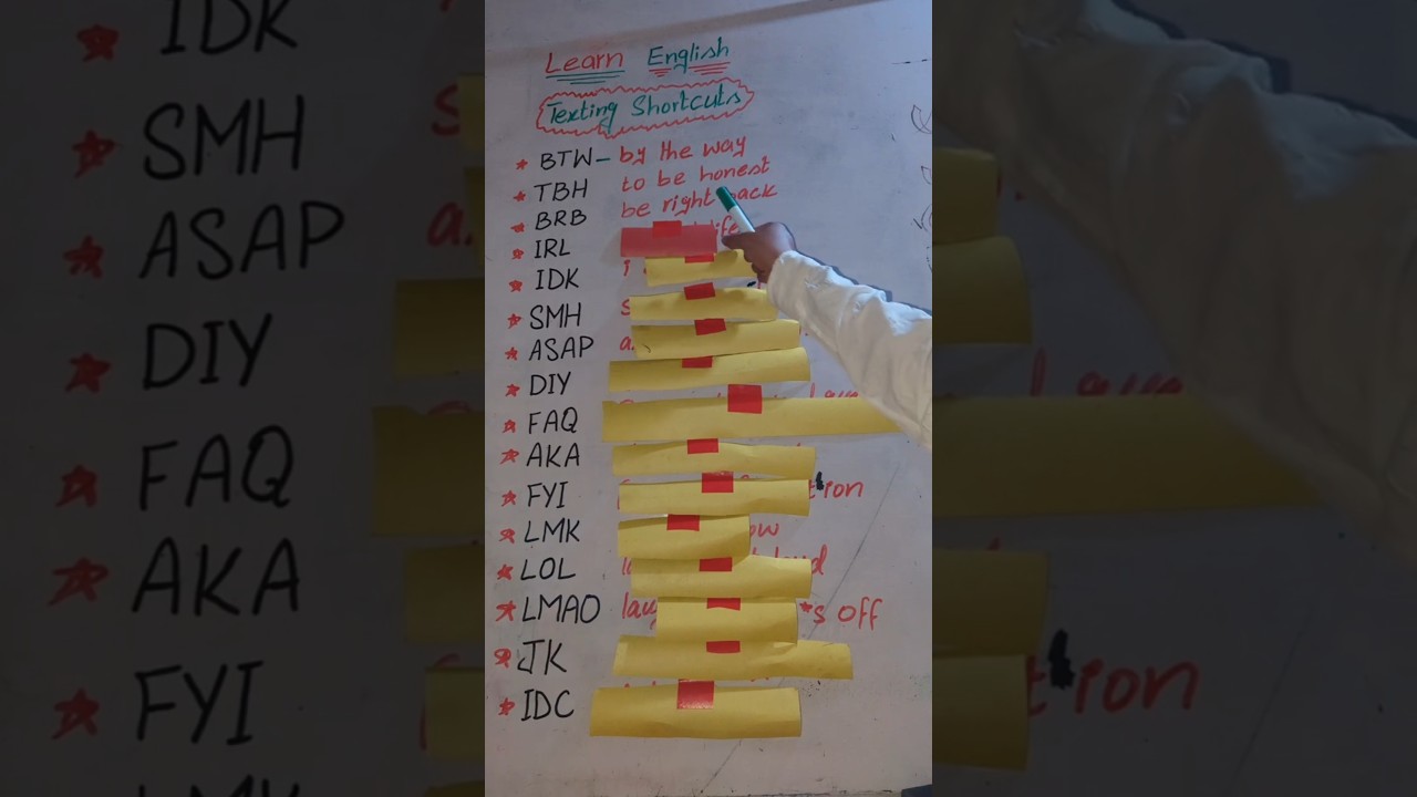 Texting Shortcuts You MUST Know!💬|Learn English Fast with Abbreviations 