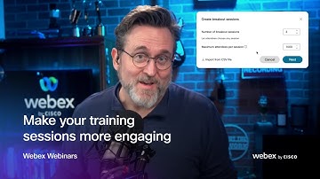 Interactive breakout sessions in Webex Webinars