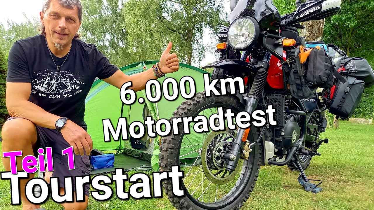 🌍 Tourstart zum Endurotest auf der Himalayan 411 - Teil 1 TET Deutschland bis Lettland 🇩🇪⛴️🇱🇻