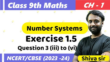 CBSE Class 9th Maths | Chapter 1 Number Systems - Ex. 1.5 | Question 3 (iii) to (vi) @Epaathshaala ​