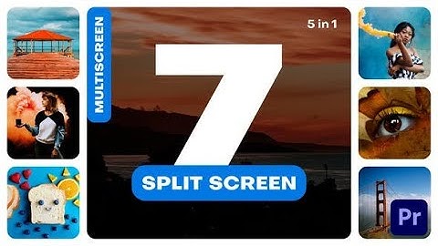 Premiere Pro Template: Multiscreen - 7 Split Screen + Free Font