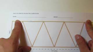 BALSA BRIDGE CONSTRUCTION SAMPLE 1