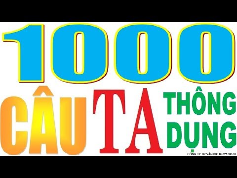 Video 1000 câu TIẾNG ANH Thông Dụng Nhất HAY Nói Trong Giao... - youtube