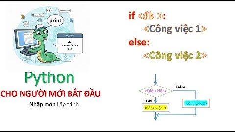 Hướng dẫn sử dụng lệnh if trong Python