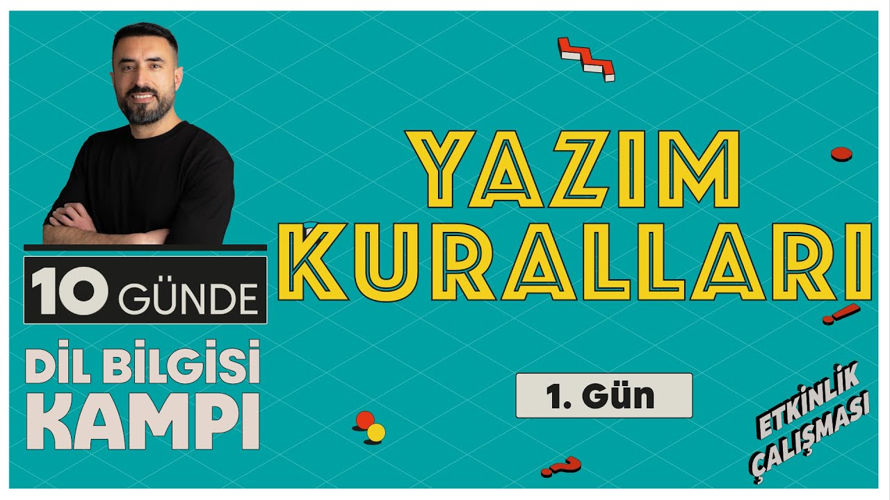 Yazım Kuralları ÖĞRETEN 200 ÖRNEK / Etkinlik Çözümü | 10 Günde Dil Bilgisi Kampı |  TYT – KPSS 2026
