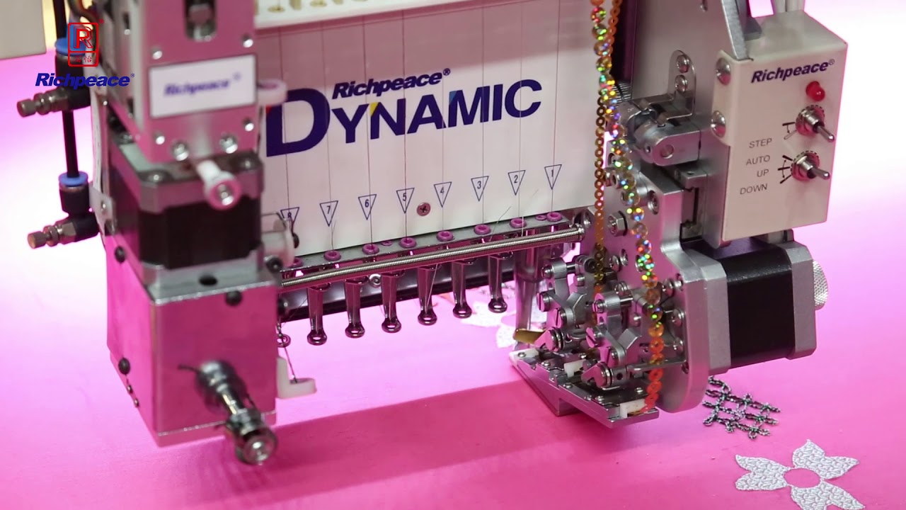 Rhine stone computer embroidery machine Chinese embroidery machine