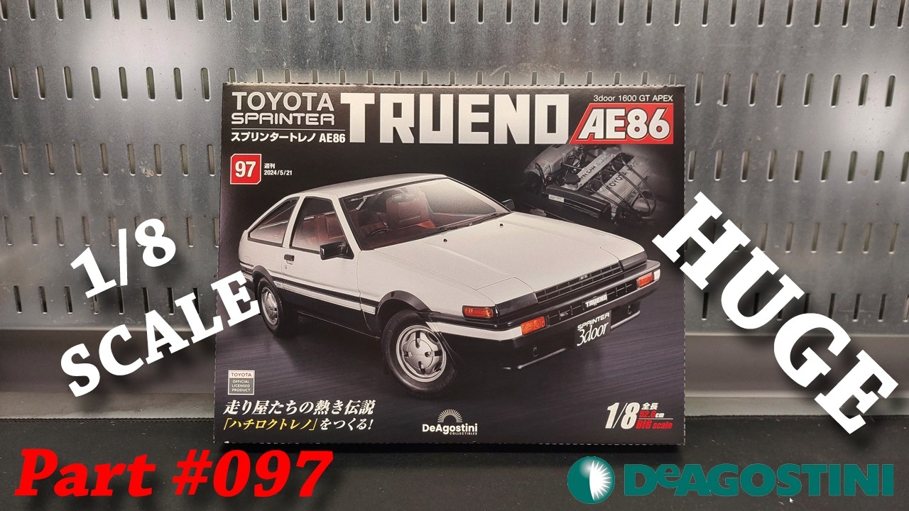 HUGE Toyota AE86 Model Kit Part #097 | DeAgostini 1/8 Scale Toyota