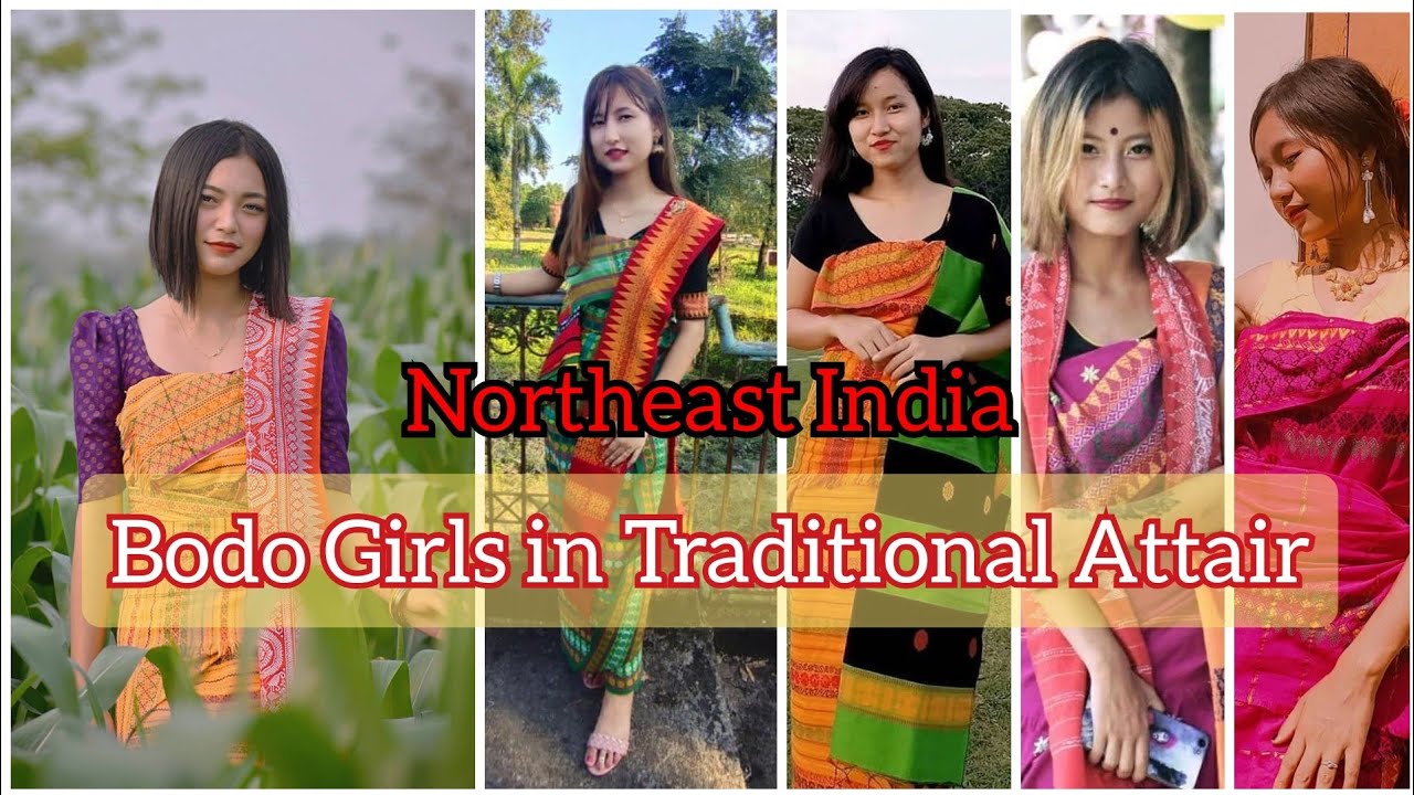 Northeast India Bodo Girls in Traditional Attaires  Instagram photos Bodo Beauties