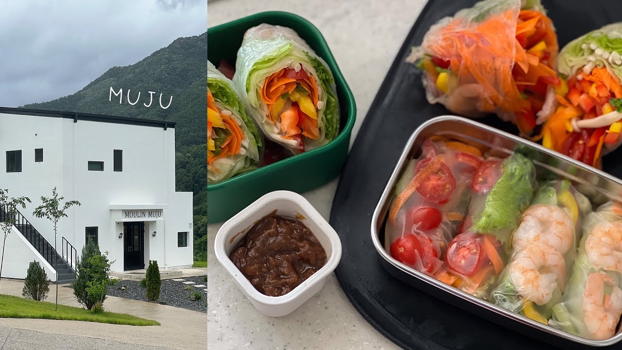 먹기만 했던 일상 리셋하기 | 샐러드 도시락+월남쌈 만들기