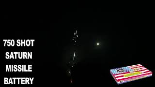 750 Shot Saturn Missile Battery - Boom Town Fireworks