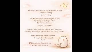 Trust Allah's Timing 🌙 #IslamicReminder #TrustAllah #Sabr #Patience #Dua #AllahsTiming #Faith #hope