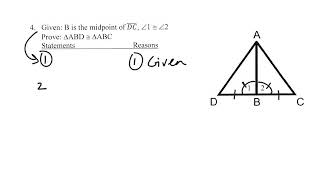 Geometry SSS, SAS, ASA, AAS Proofs Practice