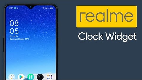 Realme UI/ColorOS 7 Clock Widget on any Android