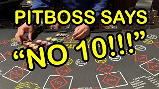 3 CARD POKER in LAS VEGAS! PIT BOSS SAYS 'NO 10!'