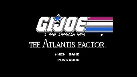 G.I.  Joe - The Atlantis Factor - Nintendo Entertainment System - Intro & Title Screen