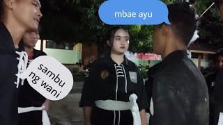 Tes mental PSHT..ngrayu Srikandi cantik.kenaikan sabuk rayon Kedawung.