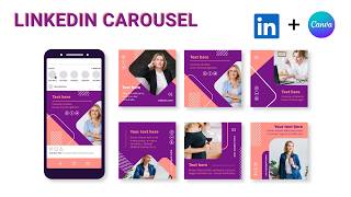 LinkedIn Carousel Post Design in Canva | Create Professional Slide Posts