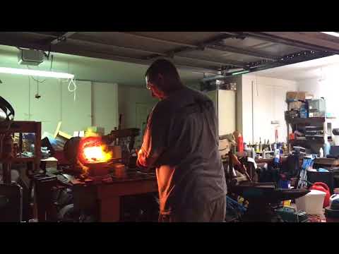 Gladiator Scissor part 7C - welding the billet - YouTube