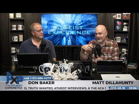 Atheist Experience 23.34 with Matt Dillahunty & Don Baker
