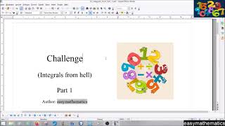 50. Challenge: Integral from hell