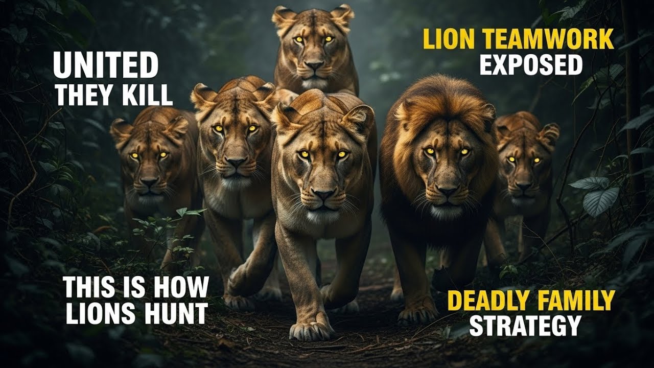 Fang & Paw Clan: Deadly Teamwork of Lions | Ultimate Jungle Hunt