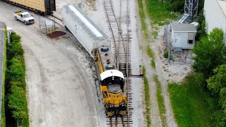 Switching and Spotting on the Essex Terminal Railway  Drone Footage