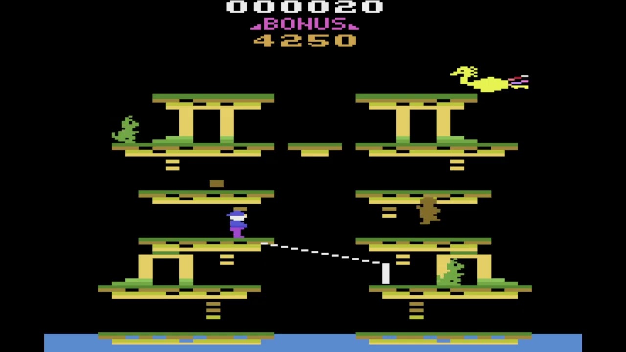 Roc 'N Rope Atari 2600 Review - YouTube