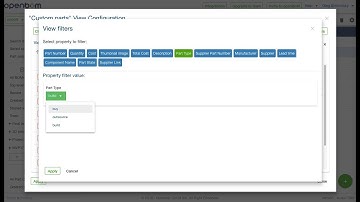 FIRST VIEW - OpenBOM View Filters