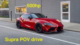 Toyota Supra 500Hp Pov Drive Home From Work